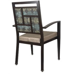 Baxter Wood Look Metal Seating